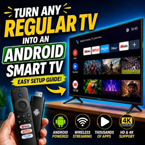 Regular TV into an Android Smart TV